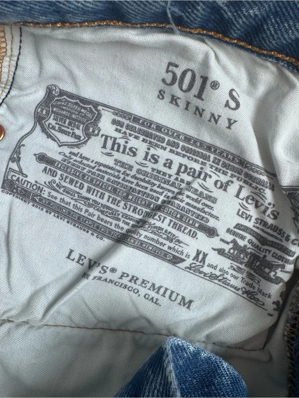 Women’s Levi’s 501 S size W27 L28